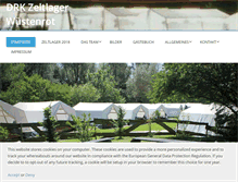 Tablet Screenshot of drk-zeltlager-wuestenrot.de